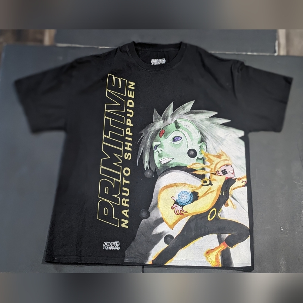 Primitive x Naruto Shippuden Madara Black Graphic T Shirt Medium